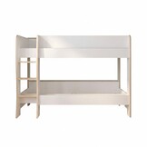 ROOMY - Stapelbed  - 90x200cm - wit eiken