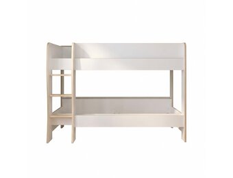 ROOMY - Stapelbed  - 90x200cm - wit eiken