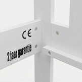 Kinderbed met lade wit 200x90cm MDF & grenen, inclusief matras