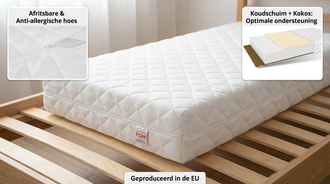 Matras 80x160 koudschuim - 11cm - kindermatras