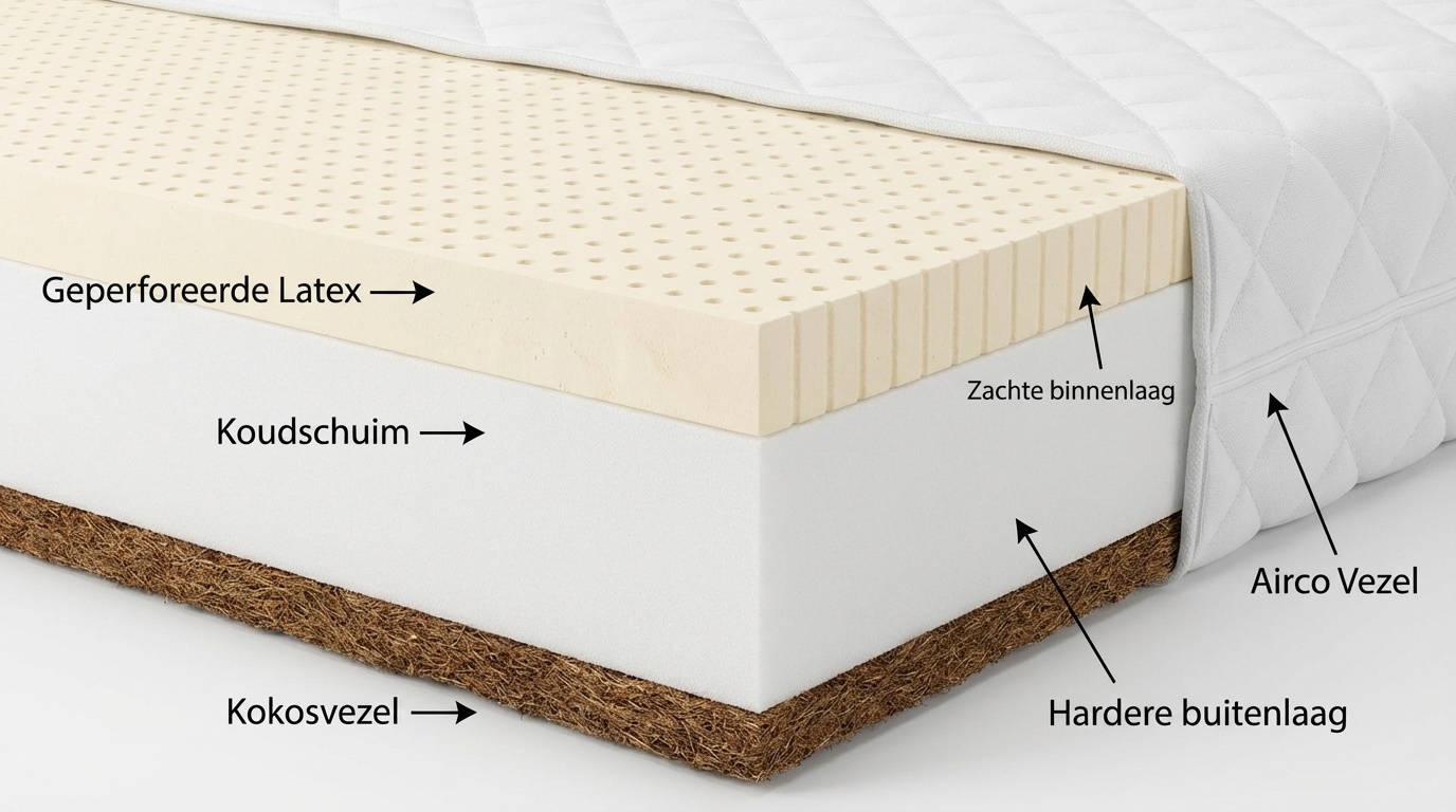 Matras 80x160 koudschuim - 11cm - kindermatras