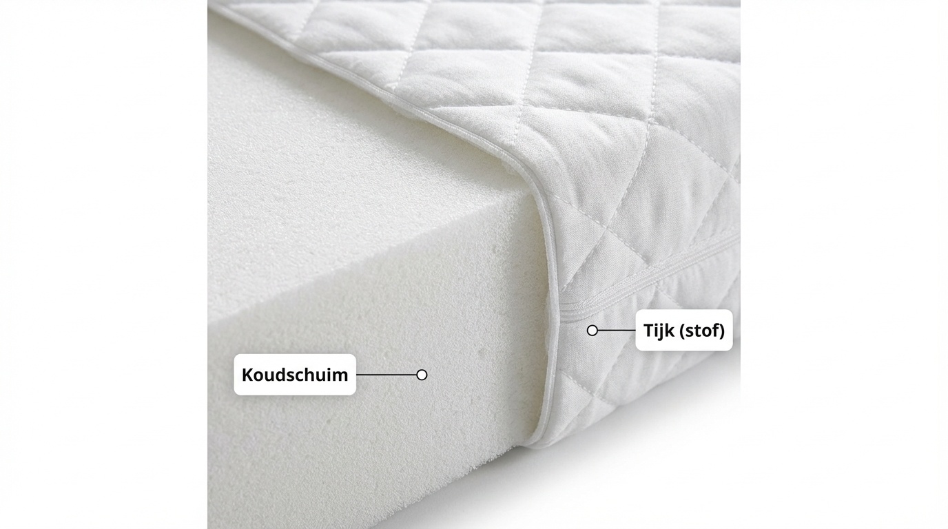 Matras 80x160 koudschuim - 11cm - kindermatras