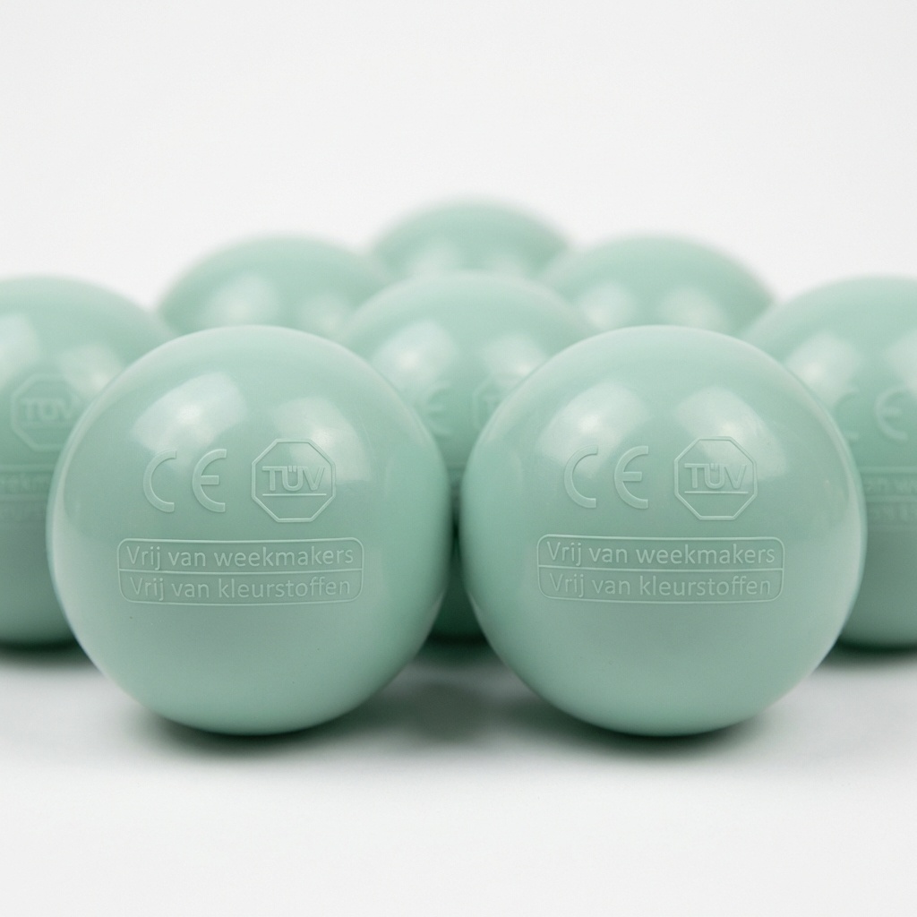 Ballenbak ballen licht mint (70mm) 100 stuks