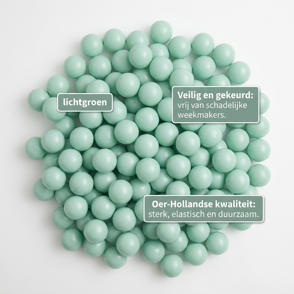 Ballenbak ballen licht mint (70mm) 100 stuks