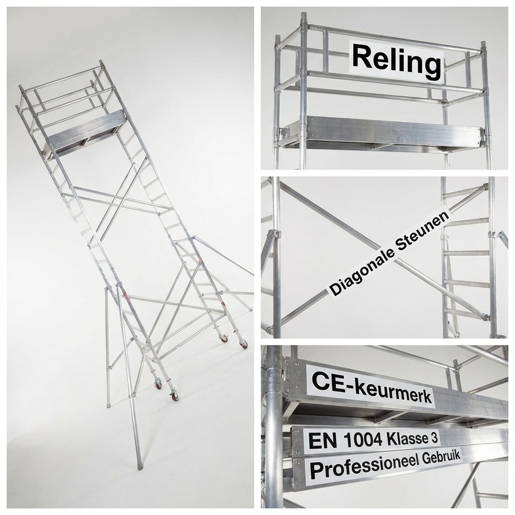 Steiger TOP-SYSTEM 75x180cm - Werkhoogte 9,40m