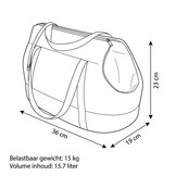 Hondendraagtas - kleine honden - honden transporttas - rood - 36x19x23 cm - stijlvol - schoudertas