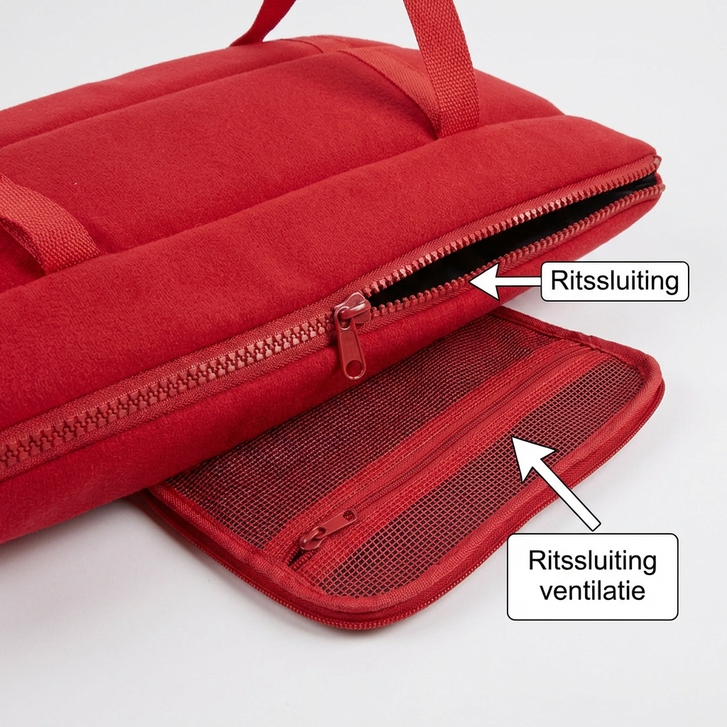 Hondendraagtas - kleine honden - honden transporttas - rood - 36x19x23 cm - stijlvol - schoudertas