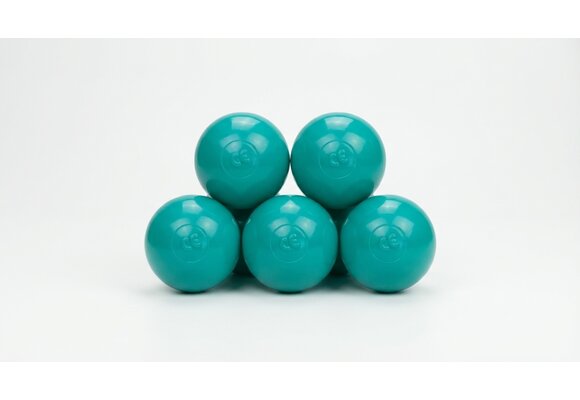 Ballenbak ballen turqoise (70mm) 1000 stuks