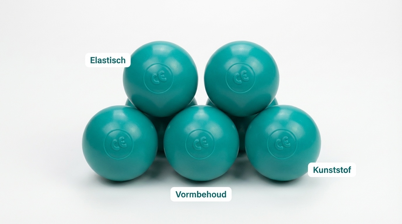 Ballenbak ballen turqoise (70mm) 1000 stuks