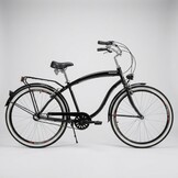 Herenfiets - beach cruiser - 28" - 3 versnellingen - zwart