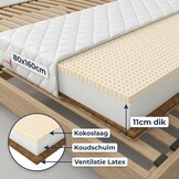 Matras 80x160 - koudschuim - 11cm - kokoslaag - ventilatie latex