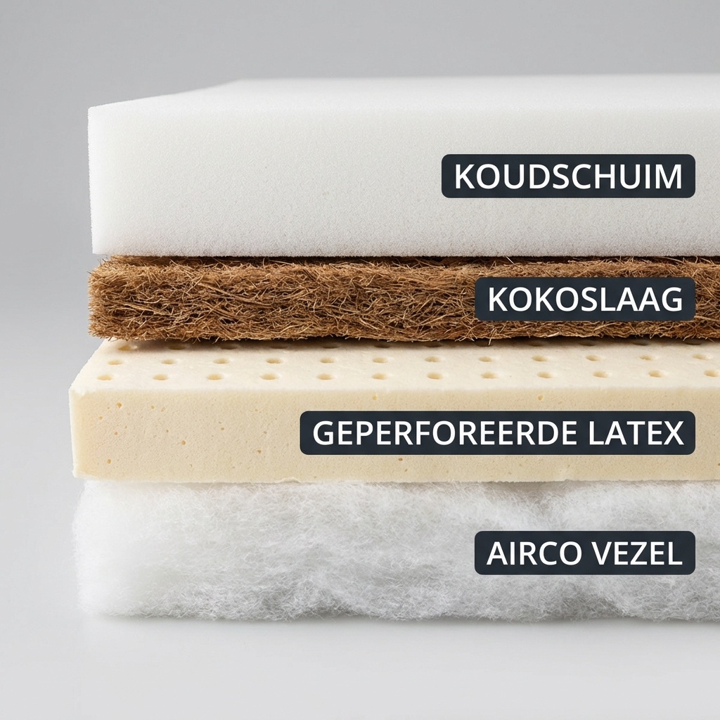 Matras 80x160 - koudschuim - 11cm - kokoslaag - ventilatie latex