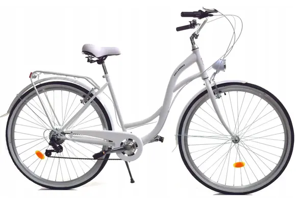 Meisjesfiets - 26 inch - met 7 versnellingen - wit
