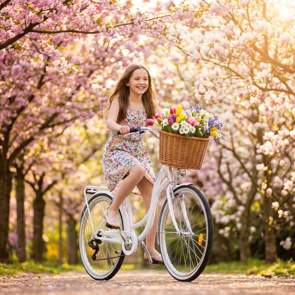 Meisjesfiets - 26 inch - met 7 versnellingen - wit