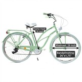 Meisjesfiets - cruiser - 26" - 7 versnellingen - mint wit