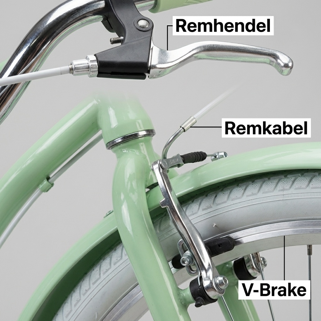 Meisjesfiets - cruiser - 26" - 7 versnellingen - mint wit