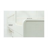 Massief houten kinderbed - Scandinavische stijl - huisbed - 160x80cm - met barrierres - wit