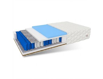 Matras 140x200 pocketvering: 7 zones, 20cm dik, medium