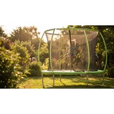 Trampoline 244 cm rond - met veiligheidsnet – groen/zwart