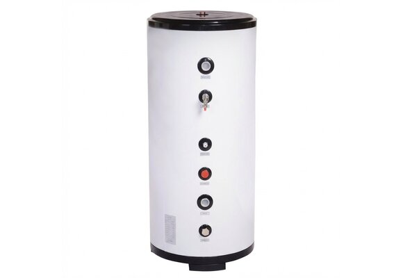 Buffervat warmtepomp - 100L watertank - RVS - 47 x104,5 cm