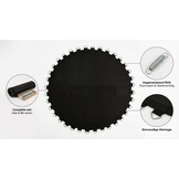 Trampoline springmat & veren set - 80 veren - 13 Ft - 396 cm tot 404 cm diameter