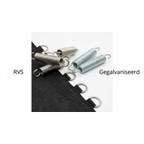 Trampoline springmat & veren set - 80 veren - 13 Ft - 396 cm tot 404 cm diameter