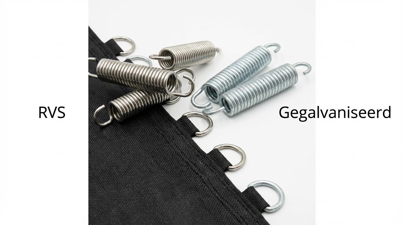 Trampoline springmat & veren set - 80 veren - 13 Ft - 396 cm tot 404 cm diameter