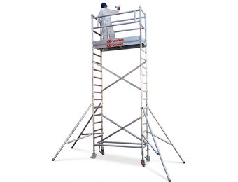 Rolsteiger - 75x180 cm - aluminium - werkhoogte 6,4 m