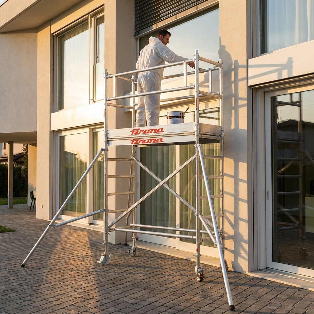 Rolsteiger - 75x180 cm - aluminium - werkhoogte 6,4 m