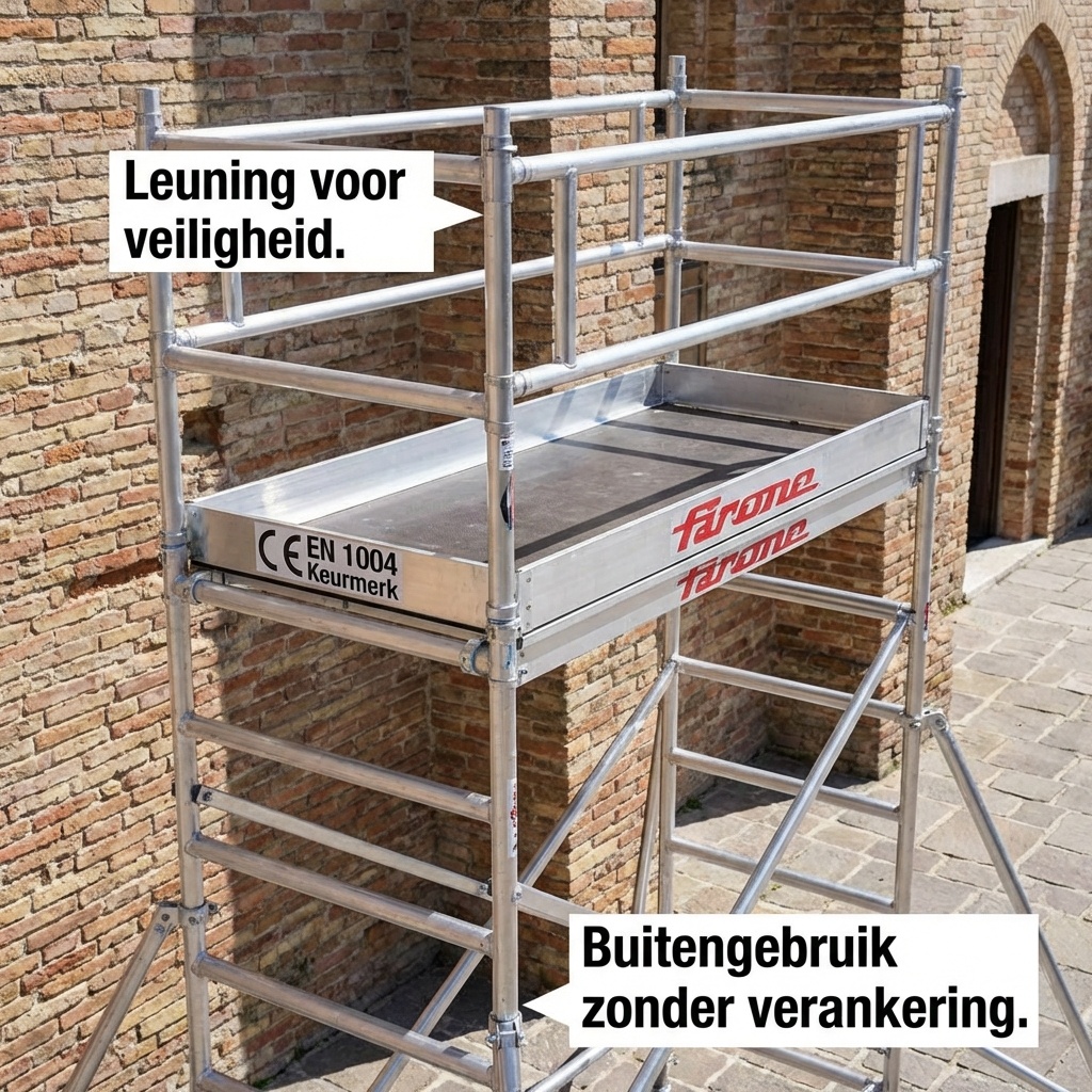 Rolsteiger - 75x180 cm - aluminium - werkhoogte 6,4 m