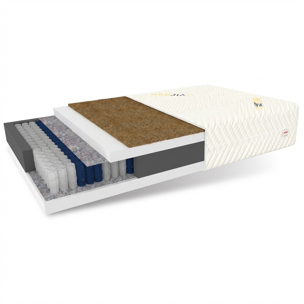 Matras 200x200 pocketvering - 7 zone, 22cm H3/H4