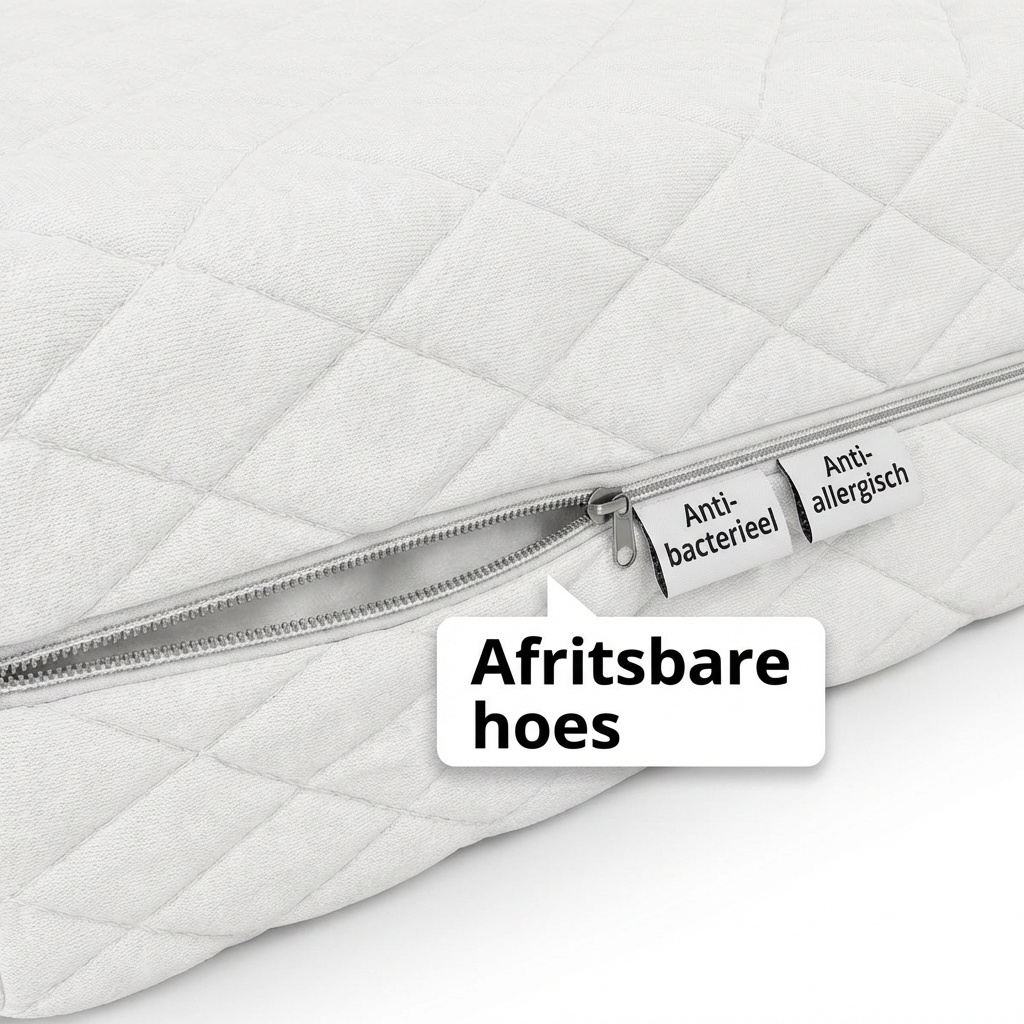 7 zone matras thermoplastisch 200x200 cm Wit