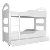 Kinder stapelbed wit - 160 x 80 cm