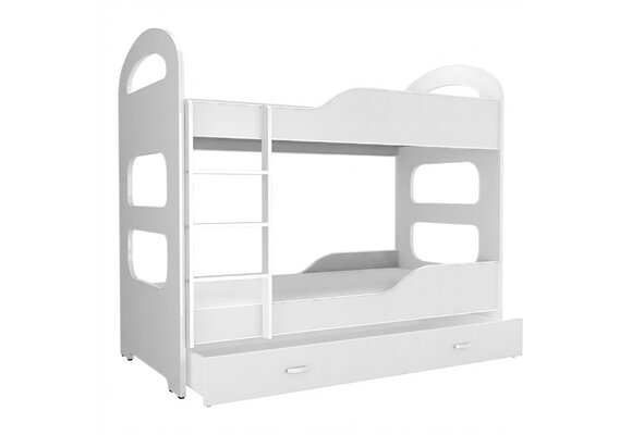 Kinder stapelbed wit - 160 x 80 cm