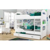 Kinder stapelbed wit - 160 x 80 cm