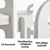 Kinder stapelbed wit - 160 x 80 cm