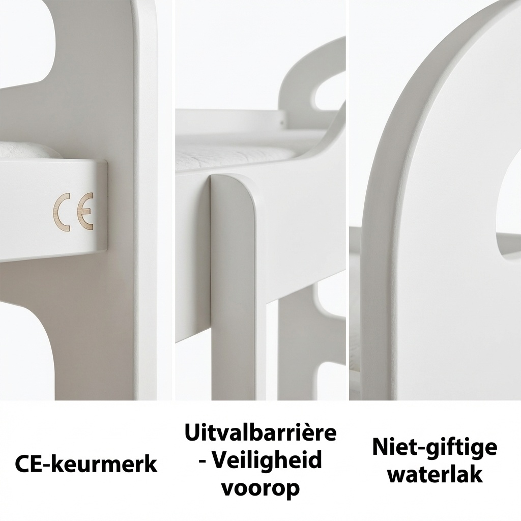 Kinder stapelbed wit - 160 x 80 cm