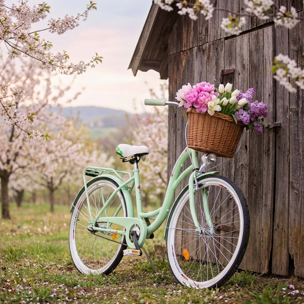 Meisjesfiets 26 inch stevig model mintgroen van Dallas Bike