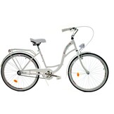 Meisjesfiets 26 inch stevig model wit van Dallas Bike