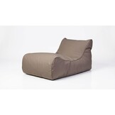 Outdoor poef bruin 115x65x60cm waterdicht polyester