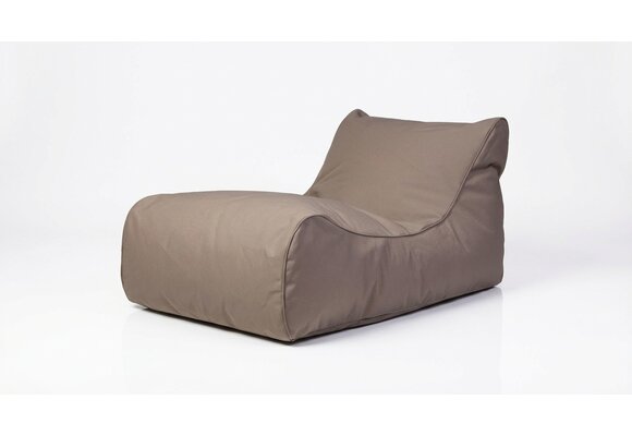 Outdoor poef bruin 115x65x60cm waterdicht polyester