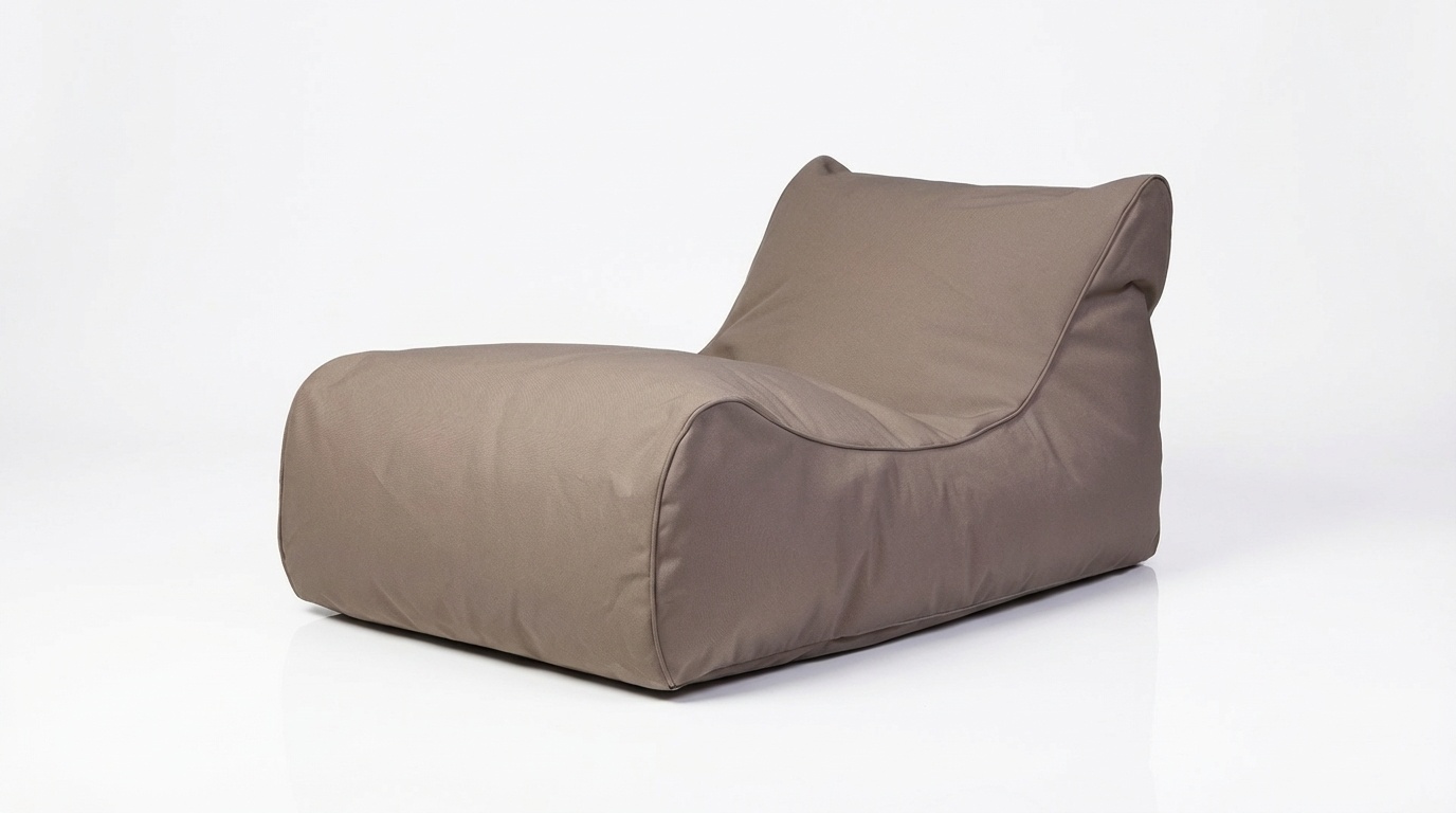 Outdoor poef bruin 115x65x60cm waterdicht polyester