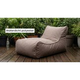 Outdoor poef bruin 115x65x60cm waterdicht polyester