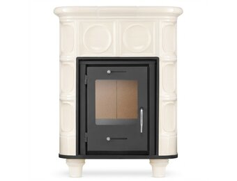 Tegelkachel - houtkachel - 8kW - KRIS MORIS - beige