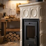 Tegelkachel - houtkachel - 8kW - KRIS MORIS - beige