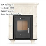 Tegelkachel - houtkachel - 8kW - KRIS MORIS - beige