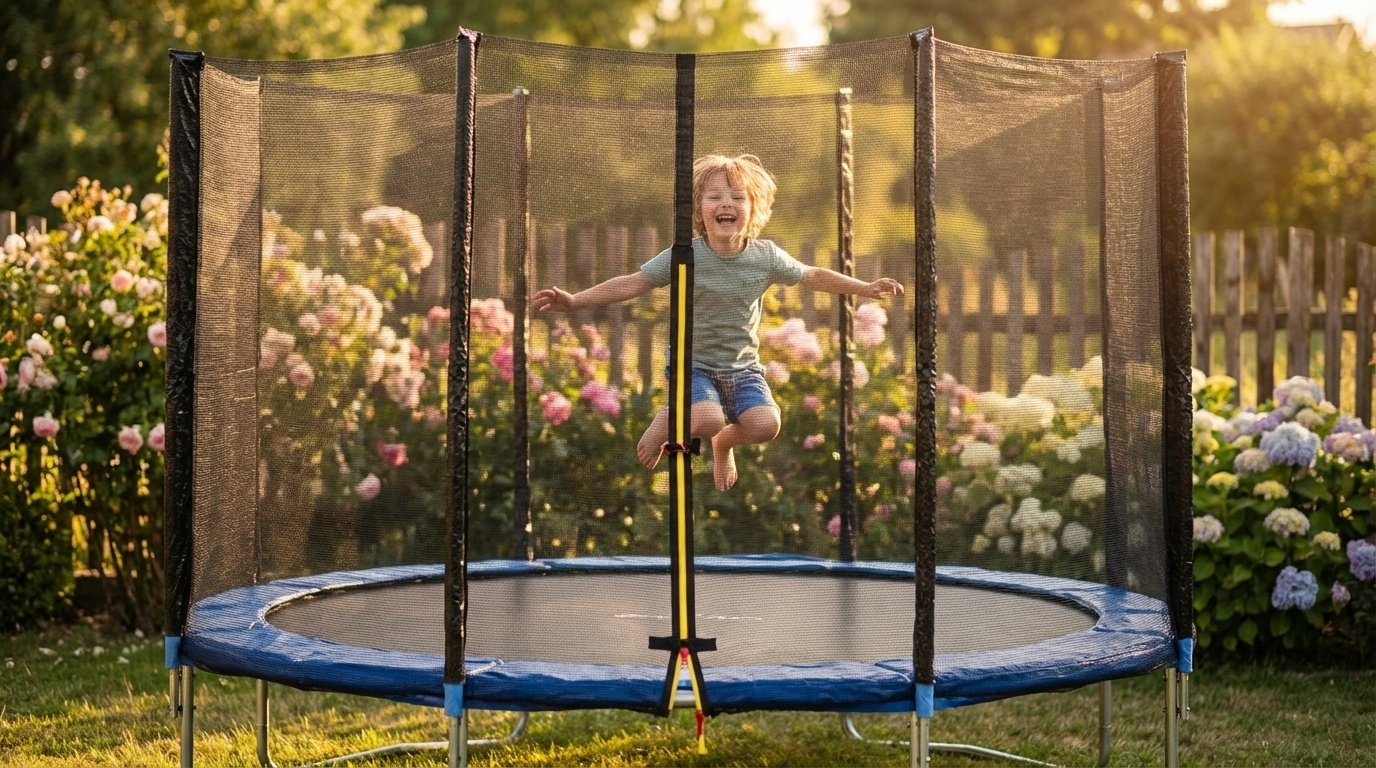 Trampoline net 366cm - buitenkant - geschikt voor 8 palen (excl. palen)