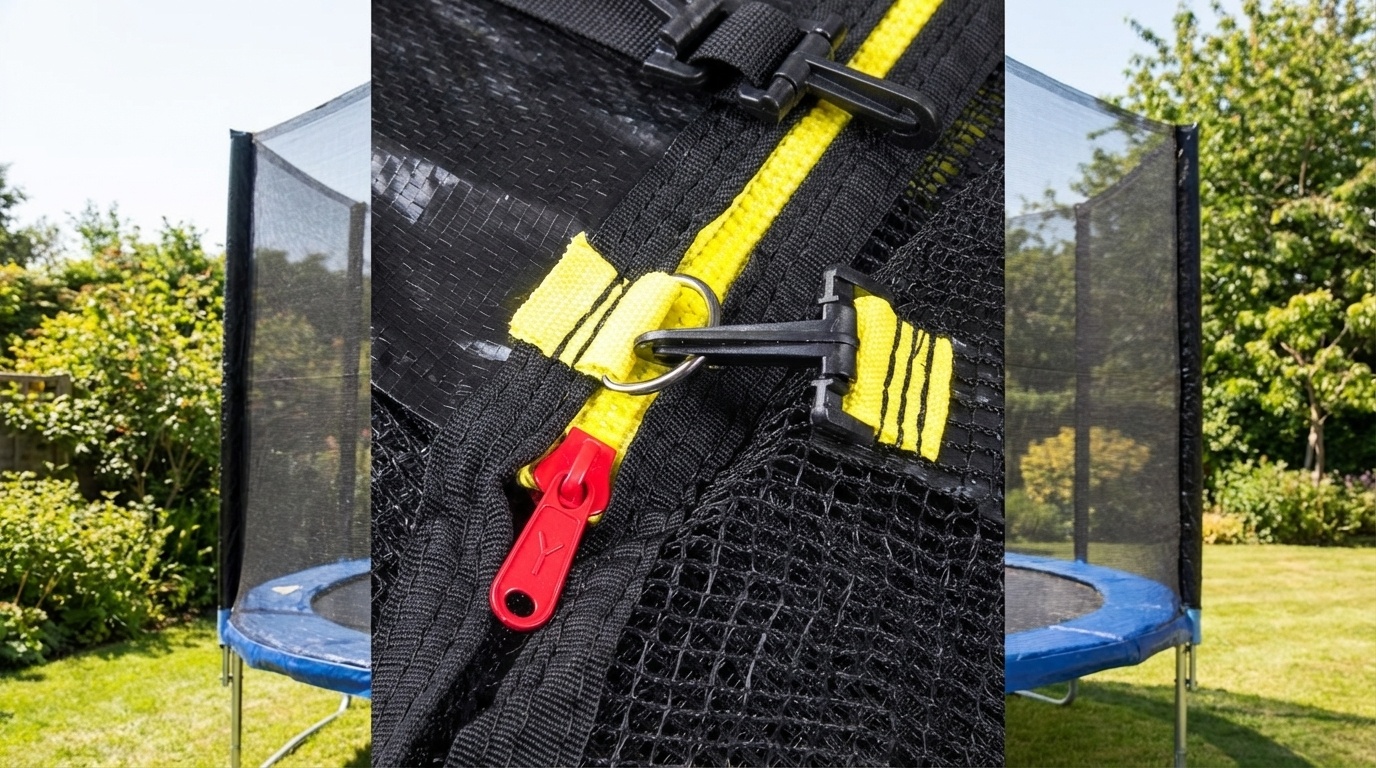 Trampoline net 366cm - buitenkant - geschikt voor 8 palen (excl. palen)