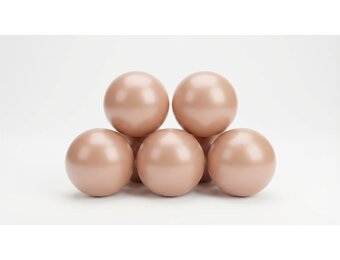 Ballenbak ballen goudroze (70mm) 1000 stuks