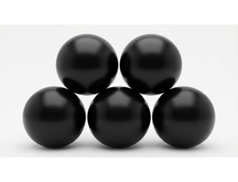 Ballenbak ballen zwart (70mm) 1000 stuks